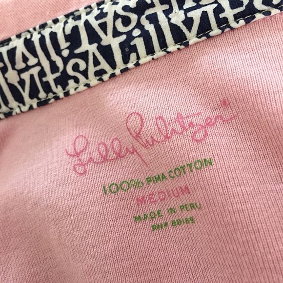 Lilly Pulitzer Long Sleeve Polo Pink Size Medium - Picture 5 of 8